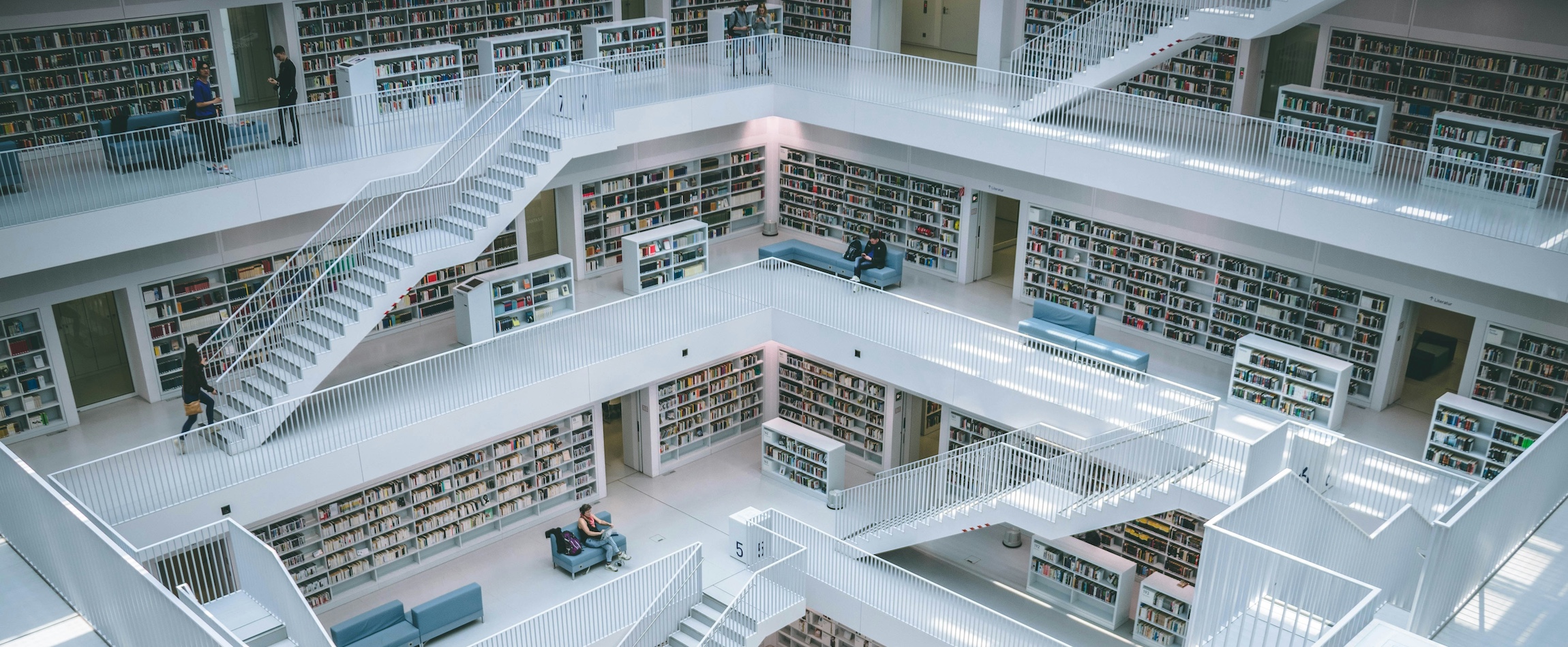 library from above