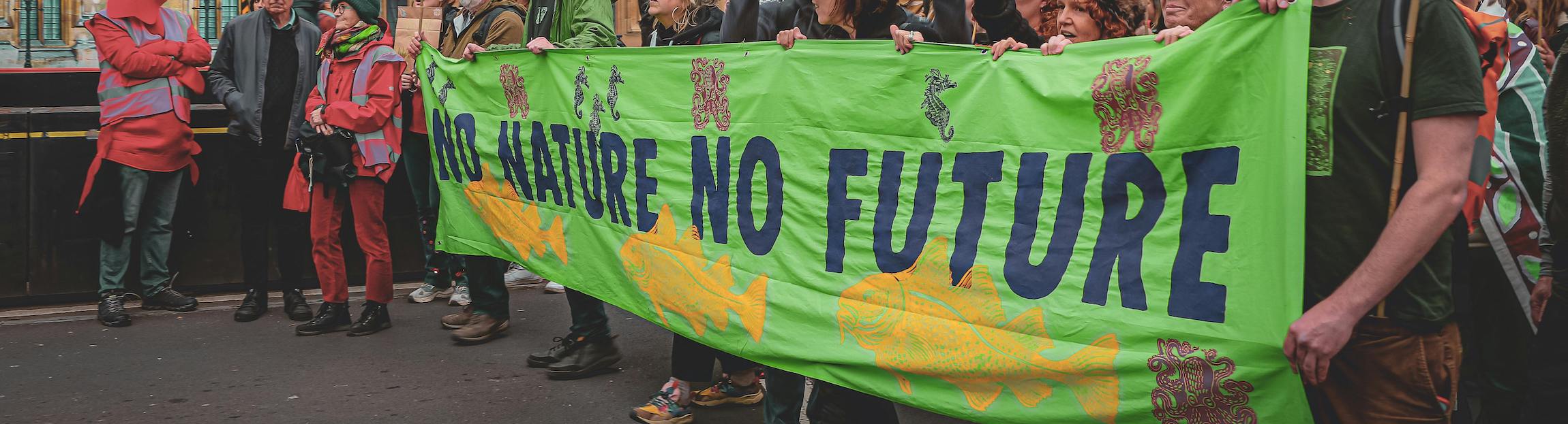 no nature no future sign