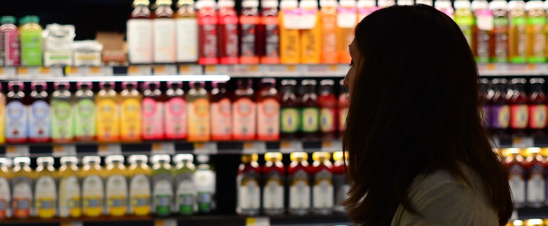 shopping at grocery store